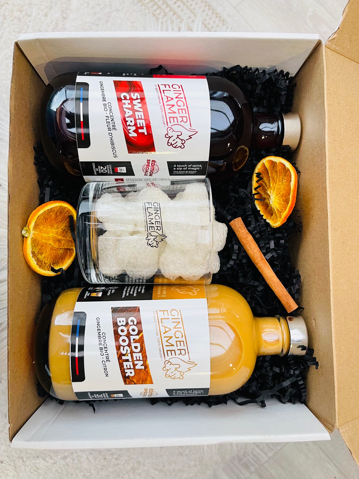 Coffret Concentré Gingembre Citron - Concentré Hibiscus - 2x50cl