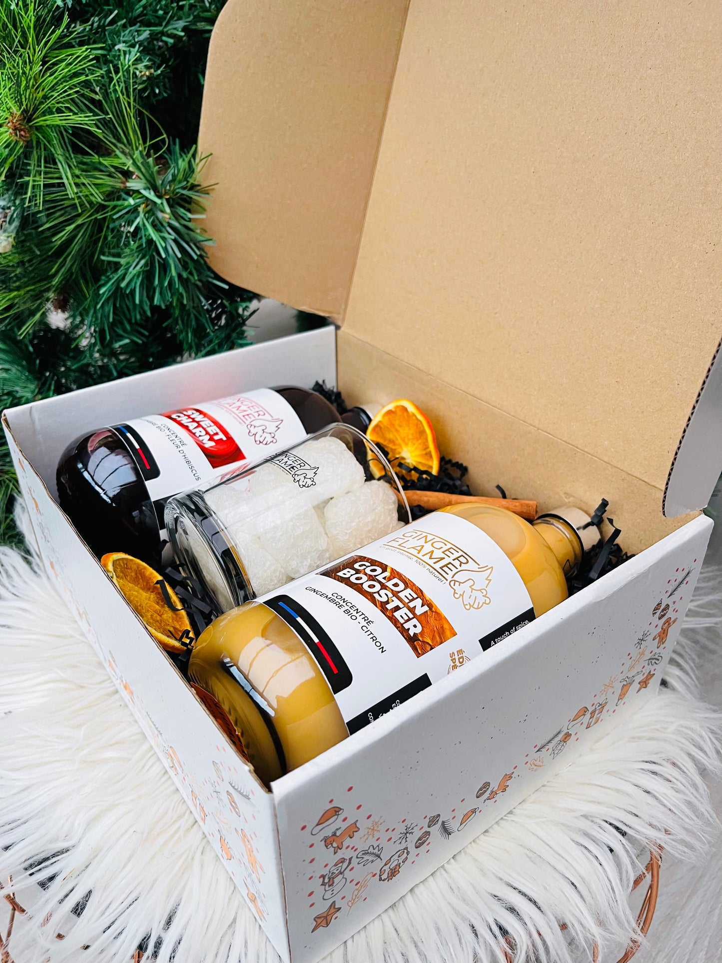 Coffret Concentré Gingembre Citron - Concentré Hibiscus - 2x50cl