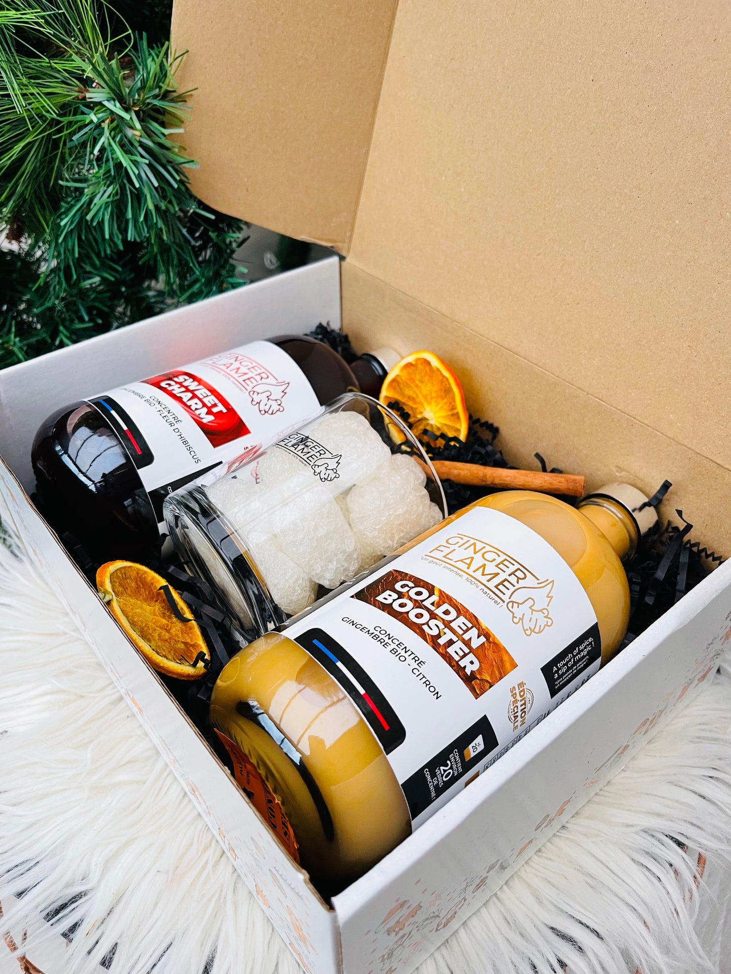 Coffret Concentré Gingembre Citron - Concentré Hibiscus - 2x50cl